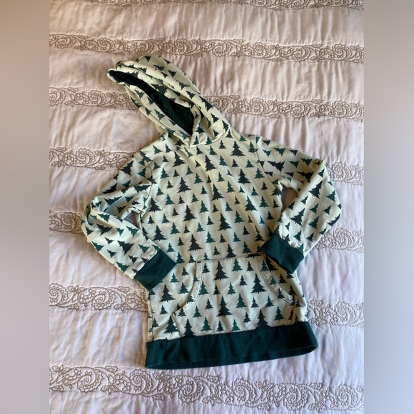 EUC KicKee Pants Tree Print Hoodie Size 5/6 - Picture 3 of 4